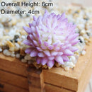 39Styles Purple Flocking Artificial Succulents Plants Home Garden Decoration DIY Plants Wall Flower Arrangement Fake Plants