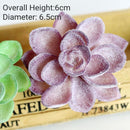 39Styles Purple Flocking Artificial Succulents Plants Home Garden Decoration DIY Plants Wall Flower Arrangement Fake Plants