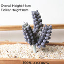 39Styles Purple Flocking Artificial Succulents Plants Home Garden Decoration DIY Plants Wall Flower Arrangement Fake Plants