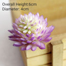 39Styles Purple Flocking Artificial Succulents Plants Home Garden Decoration DIY Plants Wall Flower Arrangement Fake Plants