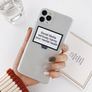 Abstract Clear Cartoon Phone Case For iPhone SE 2020 11 Pro Max X XR Xs Max 6 6S 7 8 Plus
