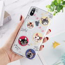 Abstract Clear Cartoon Phone Case For iPhone SE 2020 11 Pro Max X XR Xs Max 6 6S 7 8 Plus