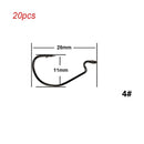 20pcs/lot Anzuelos Pesca Jig Hook High Carbon Steel Offset Hook Karpervissen Fishhooks Lure Softjerk Hooks 6
