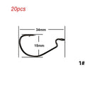 20pcs/lot Anzuelos Pesca Jig Hook High Carbon Steel Offset Hook Karpervissen Fishhooks Lure Softjerk Hooks 6