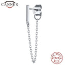 1pcs Gold Silver Color Lightning/Snake Chain Stud Earrings for Women 925 Sterling Silver Tassel Earrings Fashion Jewelry