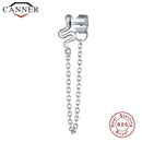 1pcs Gold Silver Color Lightning/Snake Chain Stud Earrings for Women 925 Sterling Silver Tassel Earrings Fashion Jewelry