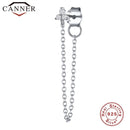 1pcs Gold Silver Color Lightning/Snake Chain Stud Earrings for Women 925 Sterling Silver Tassel Earrings Fashion Jewelry