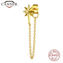 1pcs Gold Silver Color Lightning/Snake Chain Stud Earrings for Women 925 Sterling Silver Tassel Earrings Fashion Jewelry