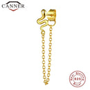 1pcs Gold Silver Color Lightning/Snake Chain Stud Earrings for Women 925 Sterling Silver Tassel Earrings Fashion Jewelry