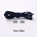 1Pair Elastic Locking Shoelaces Semicircle Shoelace Sneakers Shoe laces Quick No Tie Shoelace Kids Adult Shoes lace 21colors