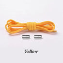 1Pair Elastic Locking Shoelaces Semicircle Shoelace Sneakers Shoe laces Quick No Tie Shoelace Kids Adult Shoes lace 21colors