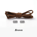 1Pair Elastic Locking Shoelaces Semicircle Shoelace Sneakers Shoe laces Quick No Tie Shoelace Kids Adult Shoes lace 21colors