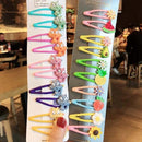 1Set Girls Cute Cartoon Animal Fruit Colorfur Hairpins Children Sweet Hair Clip Barrettes Headband Kids Fashion Hair Accessories