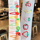 1Set Girls Cute Cartoon Animal Fruit Colorfur Hairpins Children Sweet Hair Clip Barrettes Headband Kids Fashion Hair Accessories