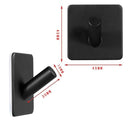 SUS304 Black Robe Hook Wall Hook Towel Hook for Bathroom Stainless Steel Coat Hook Rustproof Hook Hanger for Kitchen Hardware
