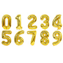 32/40inch Number Aluminum Foil Balloons Rose Gold Silver Digit Figure Balloon Child Adult Birthday Wedding Decor Party Supplies