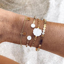31 Styles Boho Mixed Leaves Letter Map Geometric Crystal Infinity Pentagram Shell Multi-layer Chain Bracelet Women Wholesale