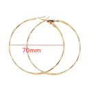 40mm 60mm 70mm 80mm Exaggerate Big Smooth Circle Hoop Earrings Brincos Simple Party Round Loop Earrings for Women Jewelry