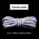 1Pair Reflective Shoelaces Laser sequin Shoelace Weave Braided bracelet Sneakers Running Shoes lace Adult children shoe strings