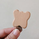 1pc New Arrival Lovely Wooden Pacifier Clip Natural Beech Wood Baby Pacifier Clips Dummy Clips DIY Pacifier Chain Accessory