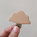 1pc New Arrival Lovely Wooden Pacifier Clip Natural Beech Wood Baby Pacifier Clips Dummy Clips DIY Pacifier Chain Accessory