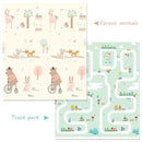 200*180cm Foldable Cartoon Baby Play Mat Xpe Puzzle Children's Mat Baby Climbing Pad Kids Rug Baby Games Mats Toys For Children