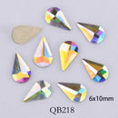 20pcs Crystals Nail Diamond Stone Strass AB Glass Rhinestones For 3D Nails Art Decorations Supplies Jewelry QB217-246A