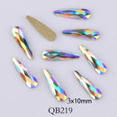 20pcs Crystals Nail Diamond Stone Strass AB Glass Rhinestones For 3D Nails Art Decorations Supplies Jewelry QB217-246A