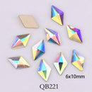 20pcs Crystals Nail Diamond Stone Strass AB Glass Rhinestones For 3D Nails Art Decorations Supplies Jewelry QB217-246A
