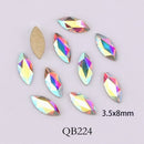 20pcs Crystals Nail Diamond Stone Strass AB Glass Rhinestones For 3D Nails Art Decorations Supplies Jewelry QB217-246A