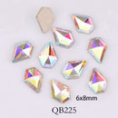 20pcs Crystals Nail Diamond Stone Strass AB Glass Rhinestones For 3D Nails Art Decorations Supplies Jewelry QB217-246A