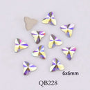 20pcs Crystals Nail Diamond Stone Strass AB Glass Rhinestones For 3D Nails Art Decorations Supplies Jewelry QB217-246A