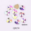20pcs Crystals Nail Diamond Stone Strass AB Glass Rhinestones For 3D Nails Art Decorations Supplies Jewelry QB217-246A