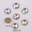 20pcs Crystals Nail Diamond Stone Strass AB Glass Rhinestones For 3D Nails Art Decorations Supplies Jewelry QB217-246A