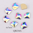20pcs Crystals Nail Diamond Stone Strass AB Glass Rhinestones For 3D Nails Art Decorations Supplies Jewelry QB217-246A