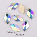 20pcs Crystals Nail Diamond Stone Strass AB Glass Rhinestones For 3D Nails Art Decorations Supplies Jewelry QB217-246A