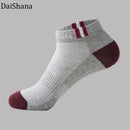 Men's Autumn Summer Socks Classic Patchwork Mesh Men Short Socks Deodorant Male Sock Casual slippers comfortable breathable Sock