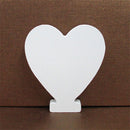 1pc 10CMX10CM White Wooden Letter English Alphabet DIY Personalised Name Design Art Craft Free Standing Heart Wedding Home Decor
