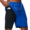 2020 Running Shorts Men Fitness Gym Training Sports Shorts Quick Dry Workout Gym Sport Jogging Double Deck Summer Men Shorts