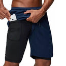 2020 Running Shorts Men Fitness Gym Training Sports Shorts Quick Dry Workout Gym Sport Jogging Double Deck Summer Men Shorts