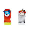 Baby rattle toys Garden Bug Wrist Rattle and Foot Socks Animal Cute Cartoon Baby Socks rattle toys 9% off