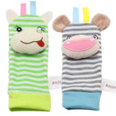 Baby rattle toys Garden Bug Wrist Rattle and Foot Socks Animal Cute Cartoon Baby Socks rattle toys 9% off