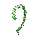 2M Artificial Green Eucalyptus Garland Leaves Vine Fake Vines Rattan Artificial Plants Ivy Wreath Wall Decor Wedding Decoration