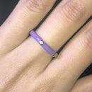 10 Colors Simple Style Enamel Ring Paved With Shiny Cubic Zircon Stone Fashion Wed Engage Ring For Women