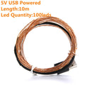 2M 5M10M Strip Light Led String Light Cooper Wire 3AA battery Christmas Light For Garland Holiday Fairy Wedding Party Decoration