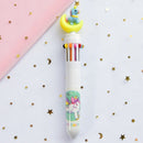 10 Colors Cute Animal Cartoon Ballpoint Pen School Office Supply Stationery Papelaria Escolar Multicolored Pens Colorful Refill