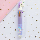 10 Colors Cute Animal Cartoon Ballpoint Pen School Office Supply Stationery Papelaria Escolar Multicolored Pens Colorful Refill