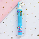 10 Colors Cute Animal Cartoon Ballpoint Pen School Office Supply Stationery Papelaria Escolar Multicolored Pens Colorful Refill