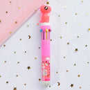 10 Colors Cute Animal Cartoon Ballpoint Pen School Office Supply Stationery Papelaria Escolar Multicolored Pens Colorful Refill