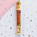 10 Colors Cute Animal Cartoon Ballpoint Pen School Office Supply Stationery Papelaria Escolar Multicolored Pens Colorful Refill